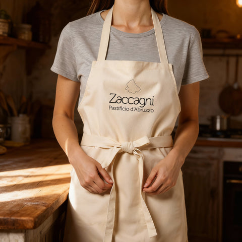 Grembiule da cucina con logo ricamato Zaccagni